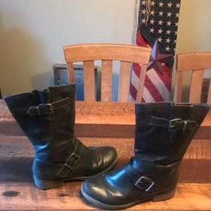 BareTrap Leather Boots, Size 8.5M